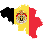 Belgium Map Flag With Coat Of Arms Favicon 