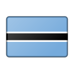  Botswana Flag Bevelled   Favicon Preview 