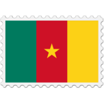 Cameroon Flag Stamp Favicon 