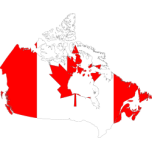 Canada Map Flag Favicon 
