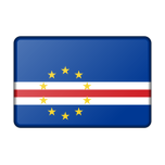 Cape Verde Flag Bevelled Favicon 