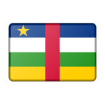 Central African Republic Flag Bevelled Favicon 