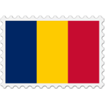 Chad Flag Stamp Favicon 
