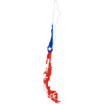 Chile Flag Map Favicon 