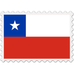 Chile Flag Stamp Favicon 