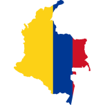 Colombia Map Flag Favicon 