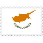 Cyprus Flag Stamp Favicon 