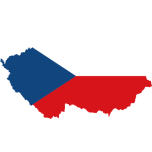Czech Republic Map Flag Favicon 
