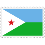  Djibouti Flag Stamp   Favicon Preview 