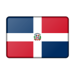 Dominican Republic Flag Bevelled Favicon 