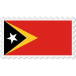 East Timor Flag Stamp Favicon 