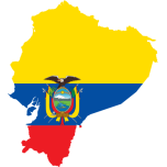 Ecuador Flag Map Favicon 