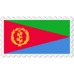 Eritrea Flag Stamp Favicon 