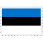 Estonia Flag Stamp Favicon 