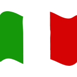 Flag Of Italy Wave Favicon 
