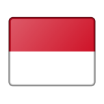 Flag Of Monaco Bevelled Favicon 