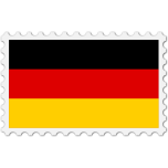 Germany Flag Stamp Favicon 