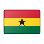 Ghana Flag Bevelled Favicon 