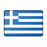 Greece Flag Bevelled Favicon 