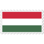 Hungary Flag Stamp Favicon 