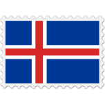  Iceland Flag Stamp   Favicon Preview 