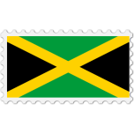 Jamaica Flag Stamp Favicon 