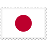 Japan Flag Stamp Favicon 
