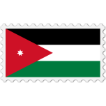 Jordan Flag Stamp Favicon 