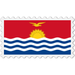 Kiribati Flag Stamp Favicon 