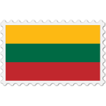Lithuania Flag Stamp Favicon 