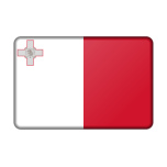 Malta Flag Bevelled Favicon 