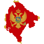 Montenegro Map Flag Favicon 