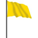 Motor Racing Flag    Yellow Flag Favicon 