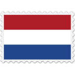 Netherlands Flag Stamp Favicon 
