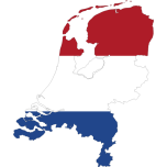Netherlands Map Flag With Stroke Favicon 