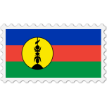 New Caledonia Flag Stamp Favicon 