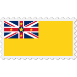 Niue Flag Stamp Favicon 