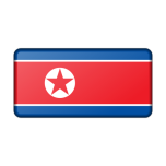 North Korea Flag Bevelled Favicon 