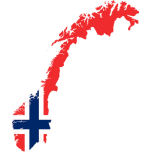 Norway Map Flag Favicon 