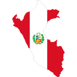 Peru Flag Map Favicon 