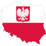 Poland Map Flag With Coat Of Arms Favicon 
