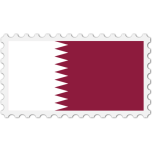 Qatar Flag Stamp Favicon 