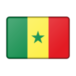 Senegal Flag Bevelled Favicon 