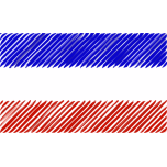 Serbia Flag Linear Favicon 