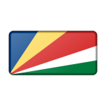 Seychelles Flag Bevelled Favicon 