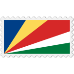 Seychelles Flag Stamp Favicon 