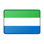 Sierra Leone Flag Bevelled Favicon 