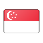 Singapore Flag Bevelled Favicon 