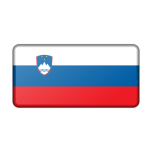 Slovenia Flag Bevelled Favicon 
