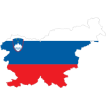 Slovenia Map Flag With Stroke Favicon 